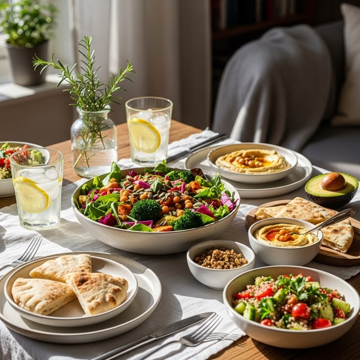 Illustreret bord i nordisk stil